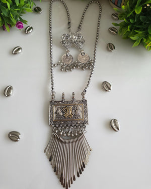 German Silver Statement Necklace