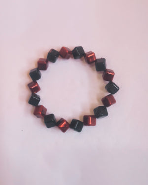 Red and black bracelet