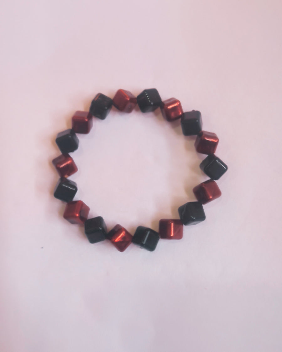 Red and black bracelet