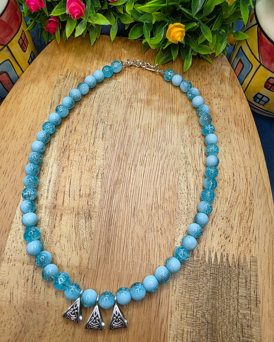 SKY Blue Bliss – Necklace, Bracelet & Earrings Set