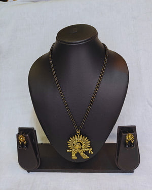 Krishna flute pendant mangalsutra