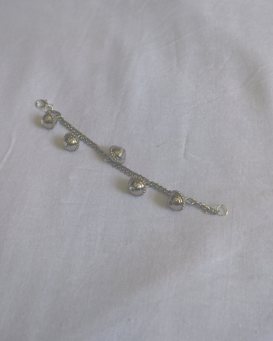 Oxidised charms bracelet