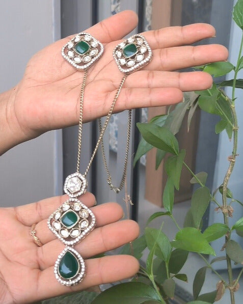 Moissanite pendant set